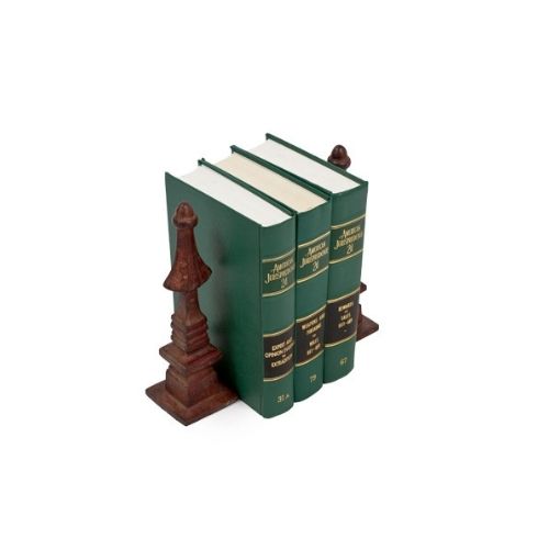 Brown Iron Bookends