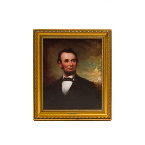 25"H Portrait Art/Abraham Lincoln