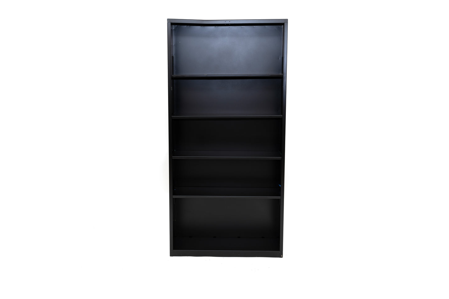71"H Black Metal Bookcase