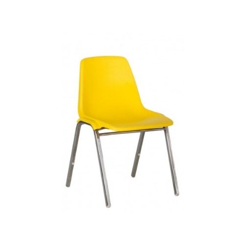 Yellow Poly Shell Stack Chair