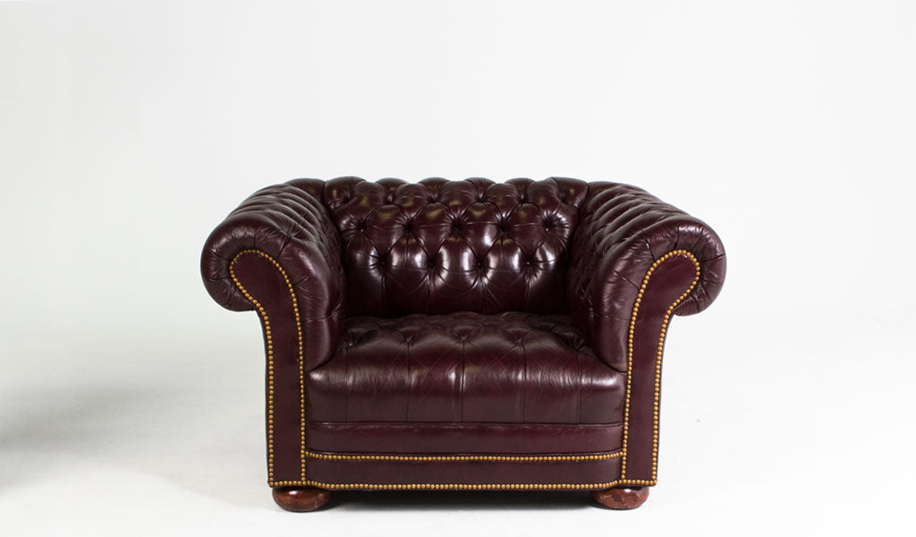 Blackberry Tufted Club Chair
