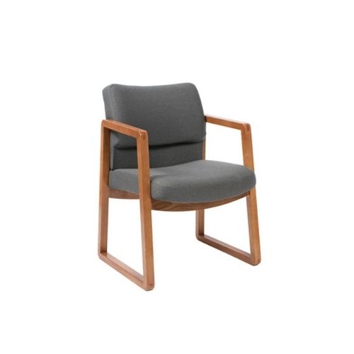 Grey Fabric Chair/Oak Frame