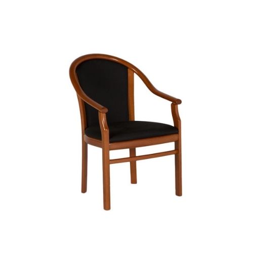 Cherry Chair w/ Black Fabric