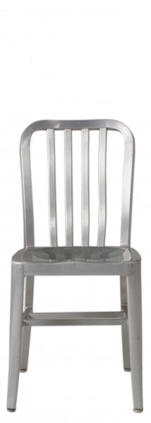 Brushed Aluminum Side Chair