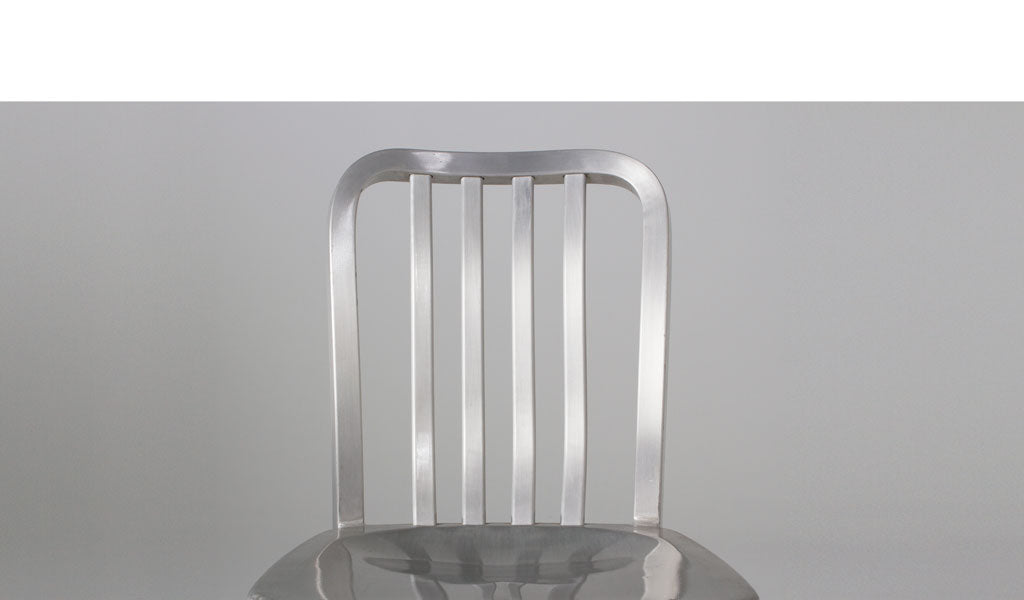 Brushed Aluminum Side Chair