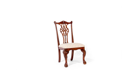 Mahogany Chippendale Upholstered Side Chair