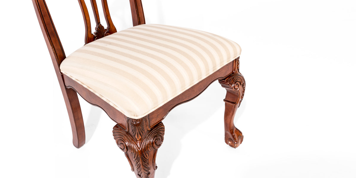 Mahogany Chippendale Upholstered Side Chair