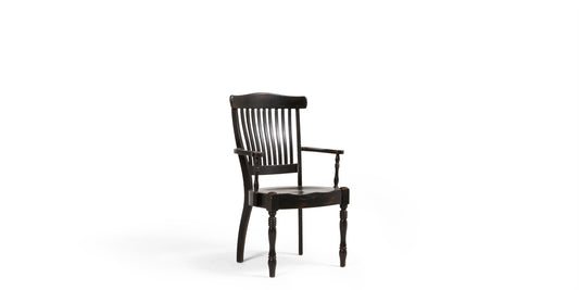 Black Wood Arm Chair