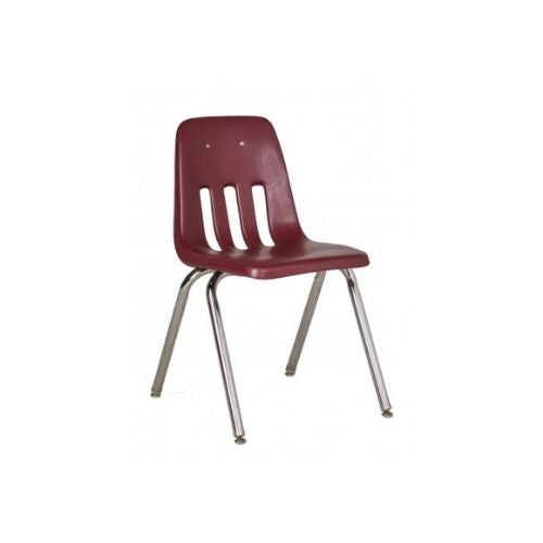 Dark Red Poly Shell Stack Chair