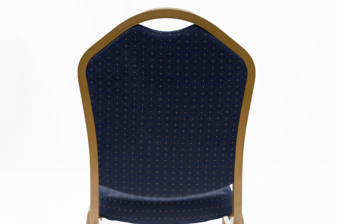 Blue Polka Dot Banquet Chair