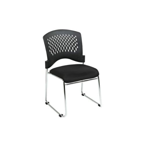 Black Sled Base Stack Chair