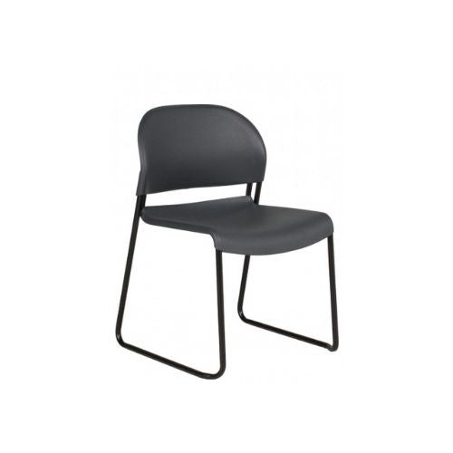 Charcoal Poly Shell Stack Chair