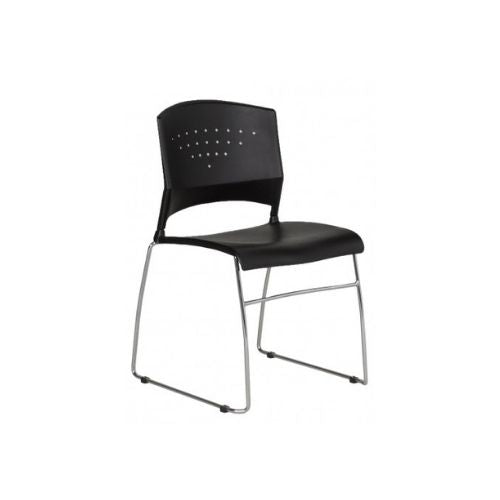 Black Poly Shell Stack Chair