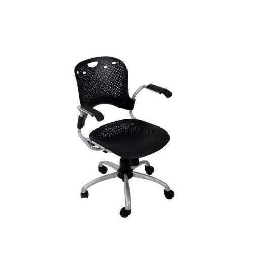 Black & Grey Poly Shell Task Chair