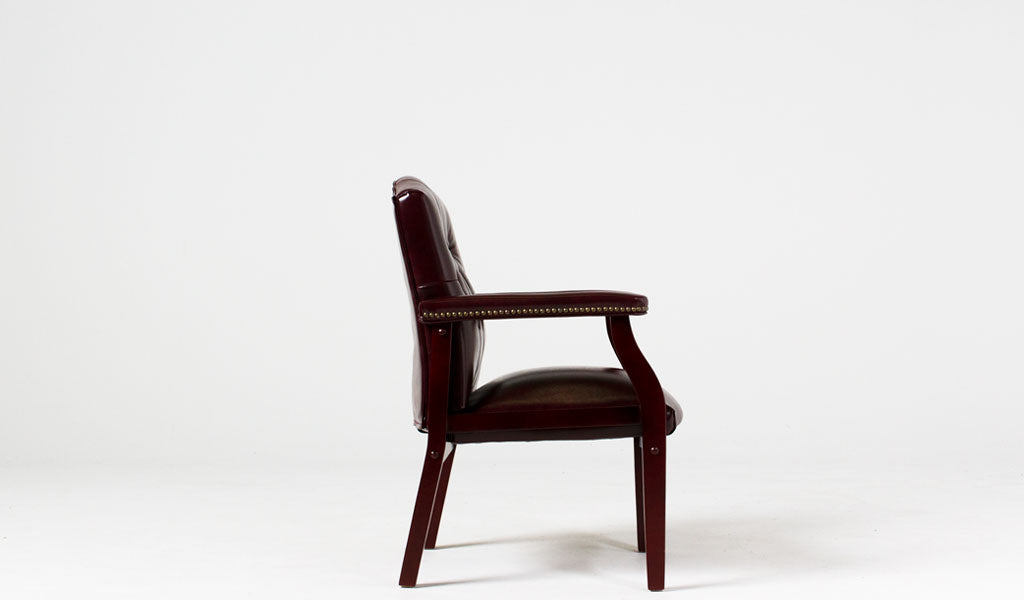 Oxblood Tufted Armchair