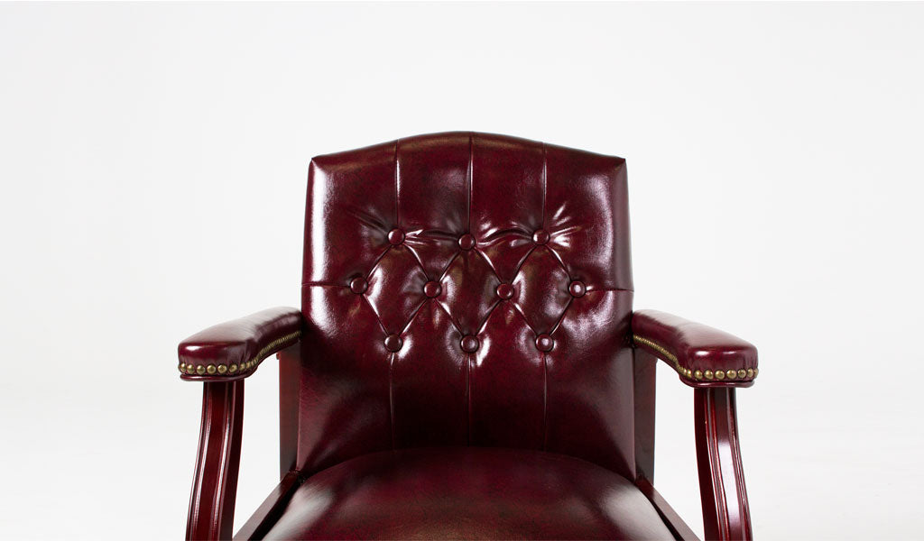 Oxblood Tufted Armchair