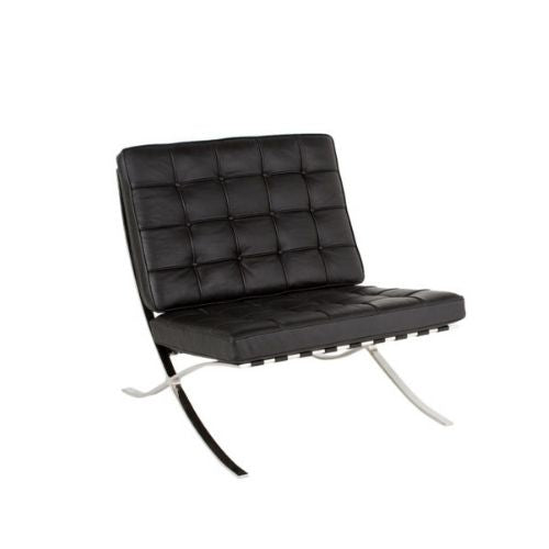 Black Leather Barcelona Chair