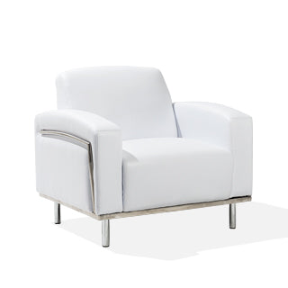 34.5" White Vinly Chair