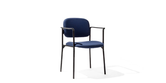 Blue Fabric Stacking Armchair