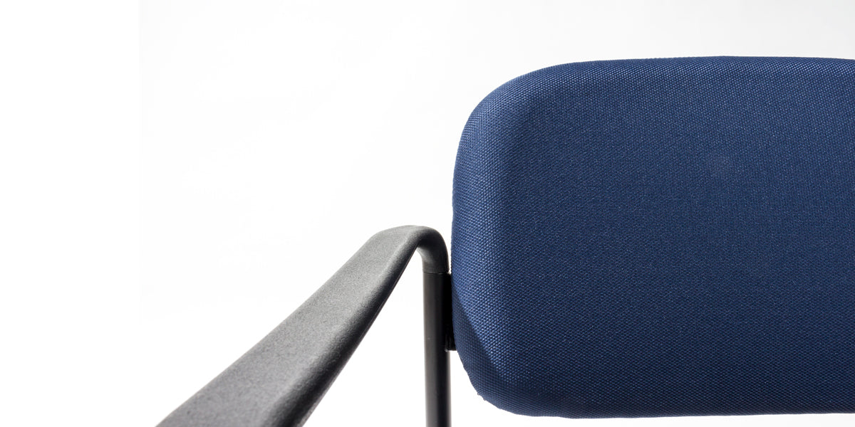 Blue Fabric Stacking Armchair