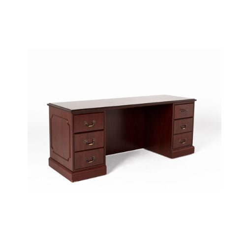 72" Kneehole Credenza with Drawers