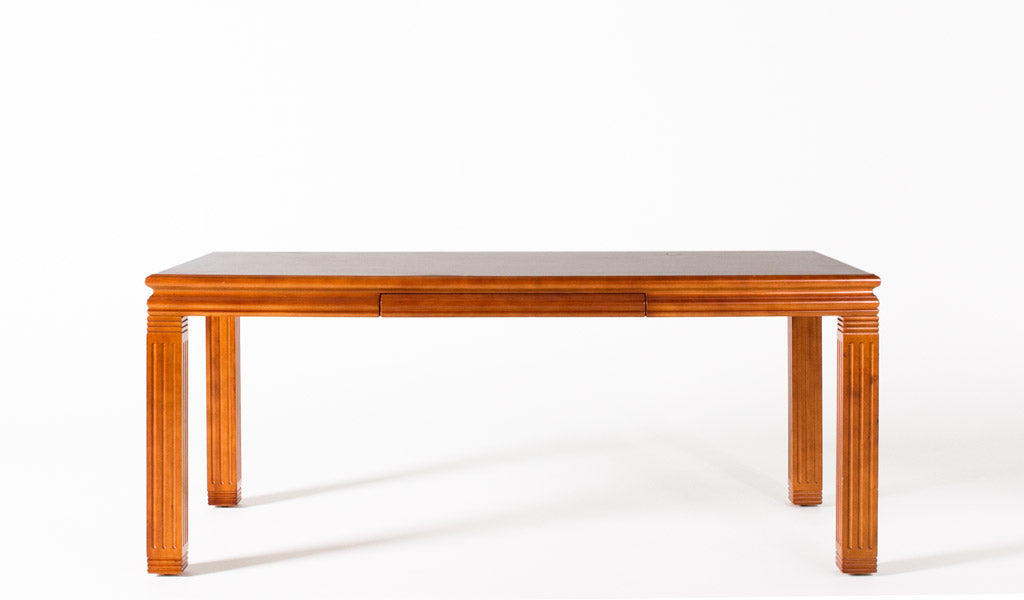 72"W Cherry Table Desk