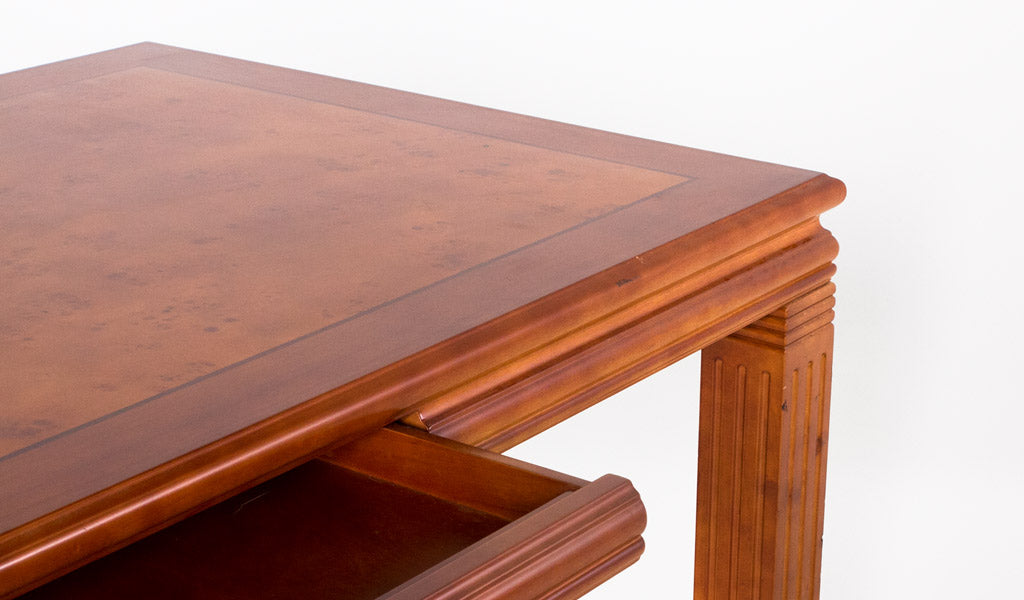 72"W Cherry Table Desk