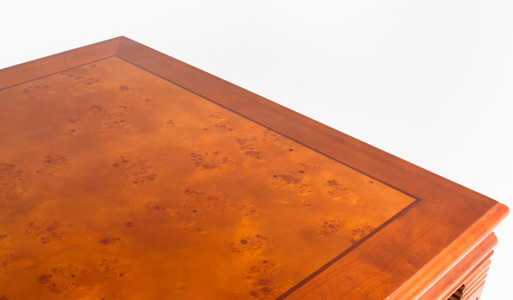 72"W Cherry Table Desk