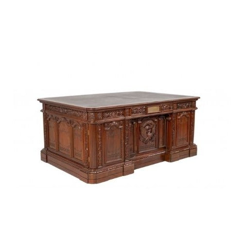 72" Walnut Presidential Desk
