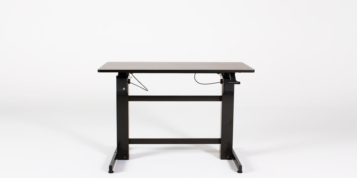 48"W Walnut Adjustable Table Desk