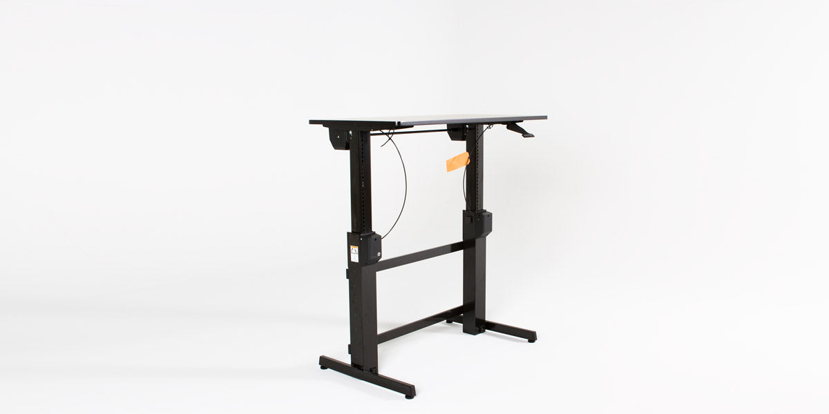 48"W Walnut Adjustable Table Desk