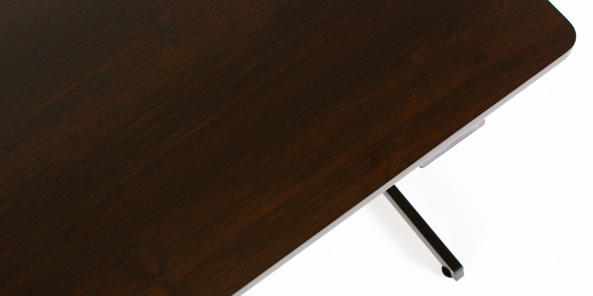 48"W Walnut Adjustable Table Desk