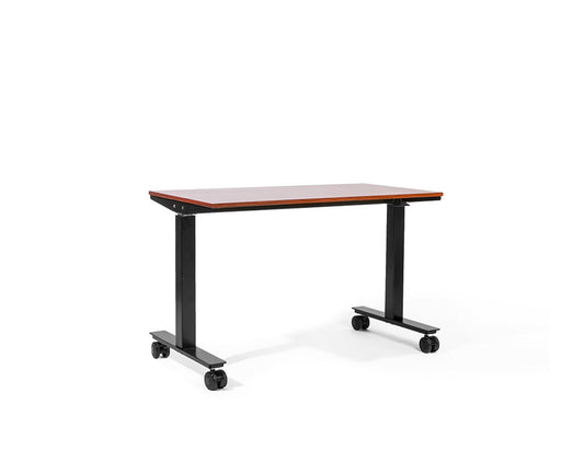 47.5"W Cherry Adjustable Table Desk