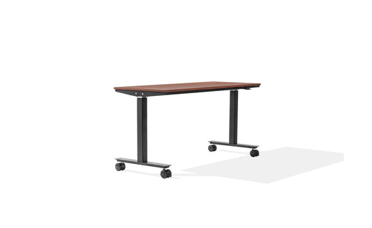 60"W Cherry Adjustable Table Desk