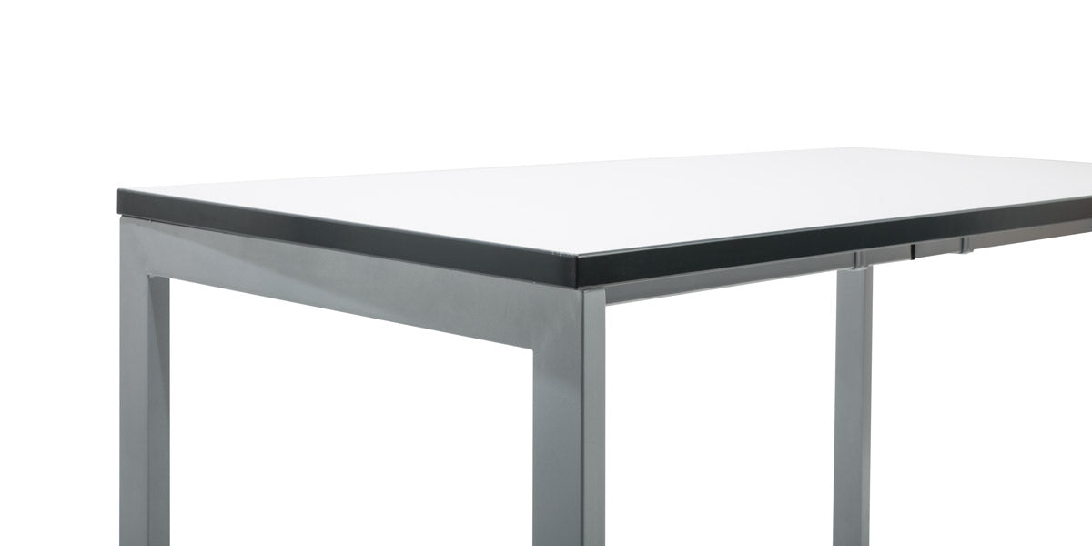 72"W White Table Desk