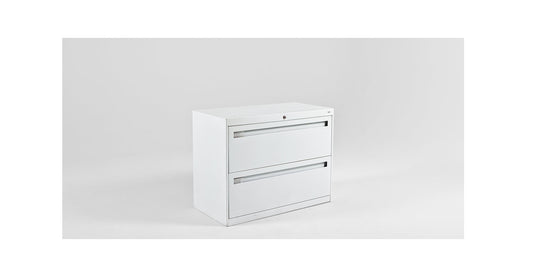 2 Drawer Lateral File- White