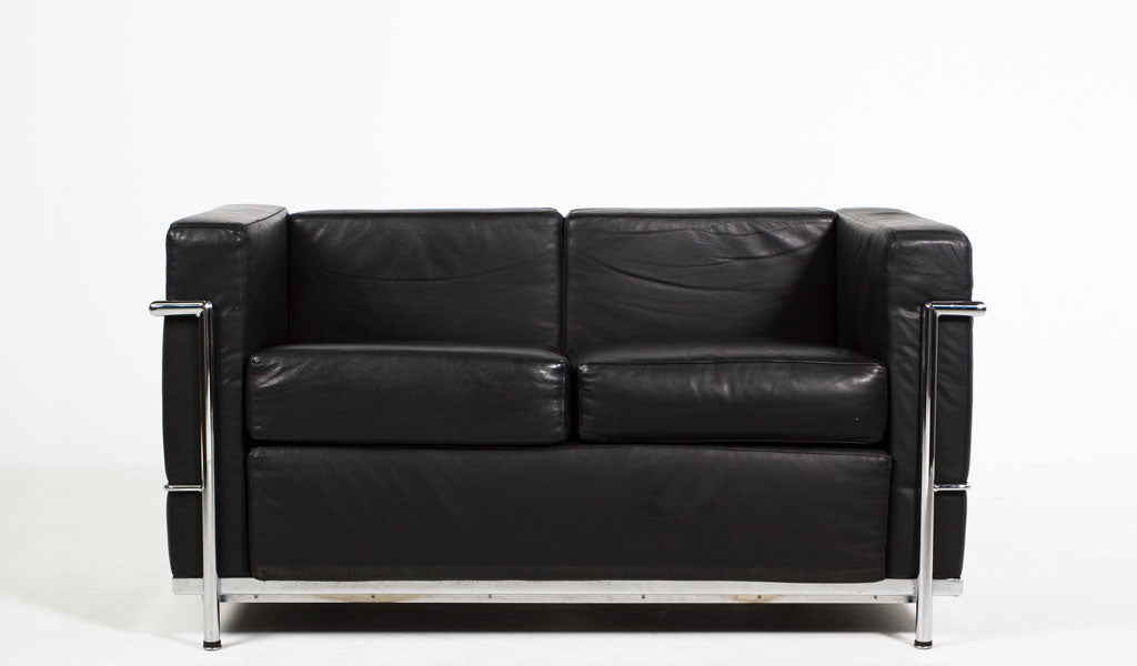 51"W Corbusier Style Loveseat