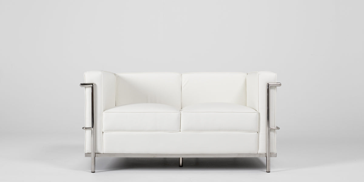 51"W Corbusier Style Loveseat