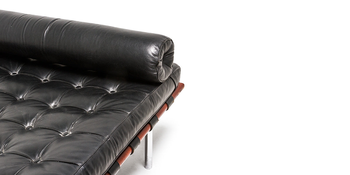 Black Leather Daybed