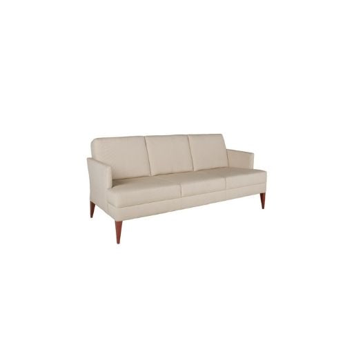 74.75"W Beige Fabric Sofa