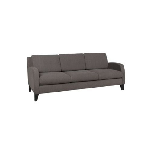 76"W Grey Fabric Sofa