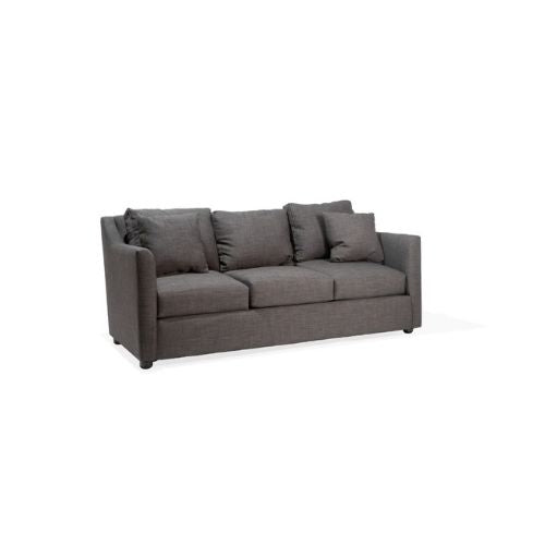 80"W Grey Fabric Sofa