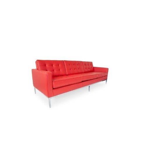 90"W Red Knoll Sofa