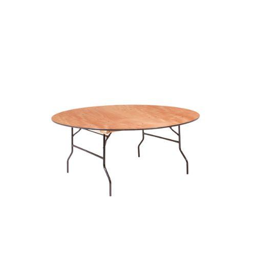72"DIA Round Folding Table- Unfinished