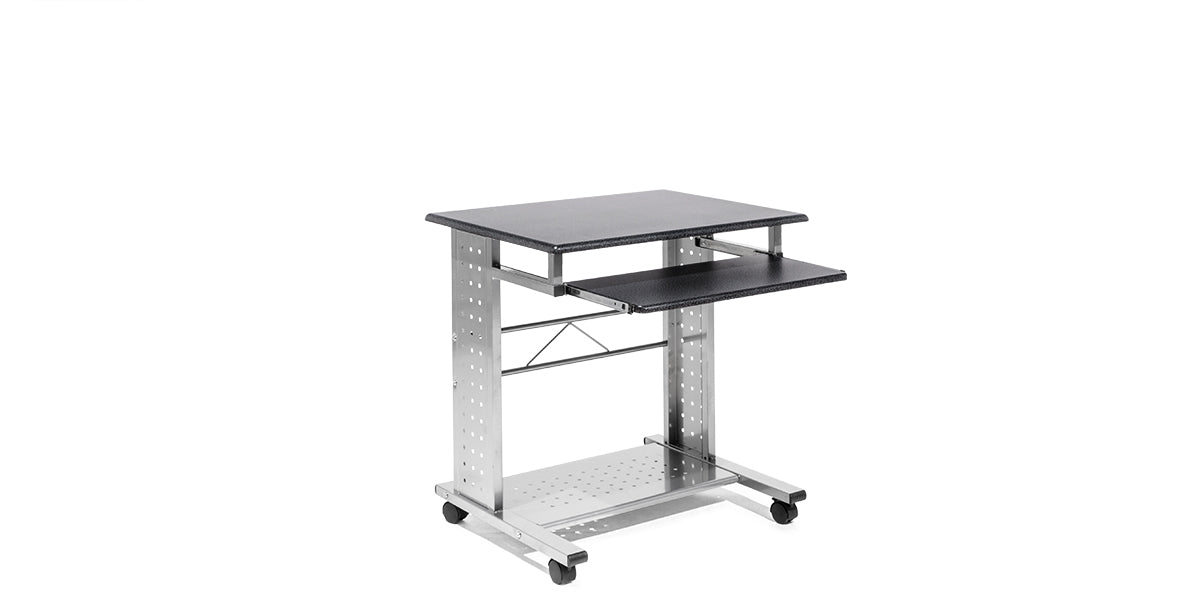 Mobile Computer Cart with Keyboard Shelf