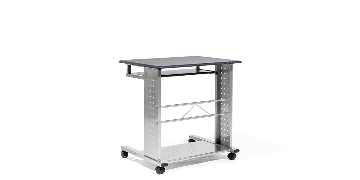 Mobile Computer Cart with Keyboard Shelf