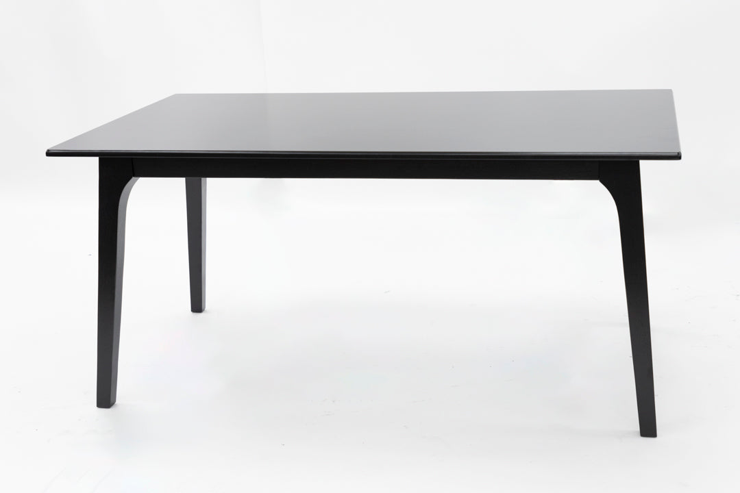 63" Rectangular Black Dining Table