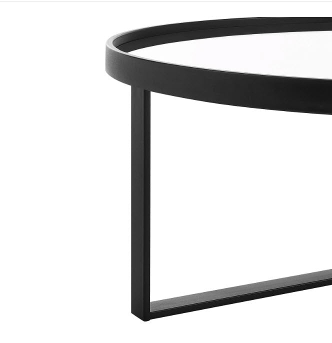 35.5" Round Coffee Table - Black