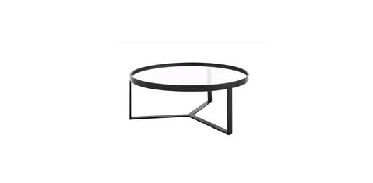 35.5" Round Coffee Table - Black