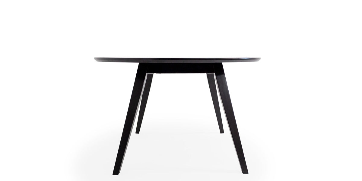 47.5"W Round Dining Table - Black